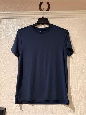 all in motion Navy Short-Sleeve Crew Neck Tee